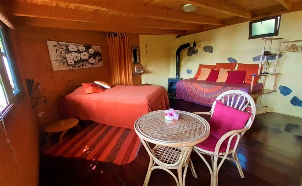Das Ist Dein Schlafzimmer während Deines Retreats in der Oase Vidyamor auf La Palma ~ Kanaren