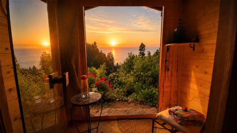Entspanne Dich In der Wellness und Detox Infrarot Sauna in der Oase Vidyamor auf La Palma